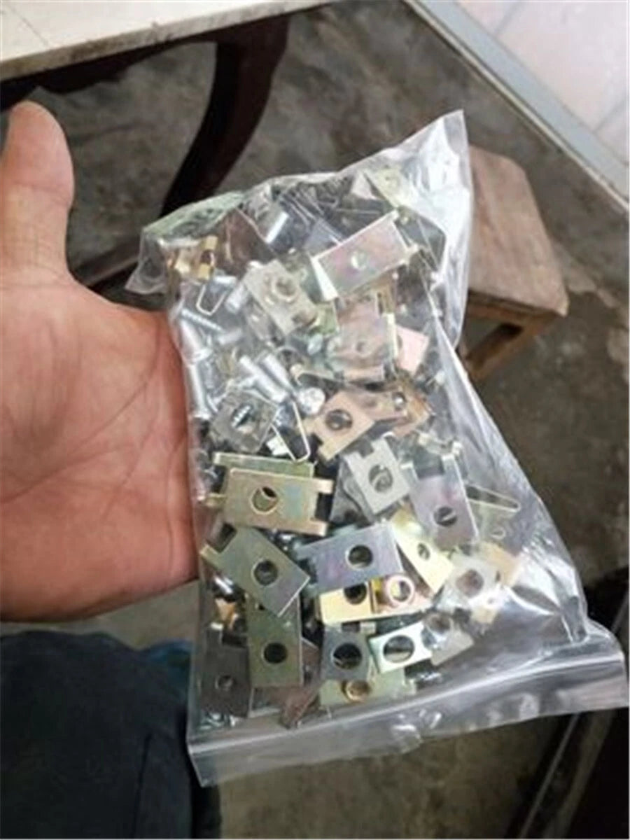 200Pcs U-Type Clips U-Nuts for Car Body Door Panel Trim Fasteners