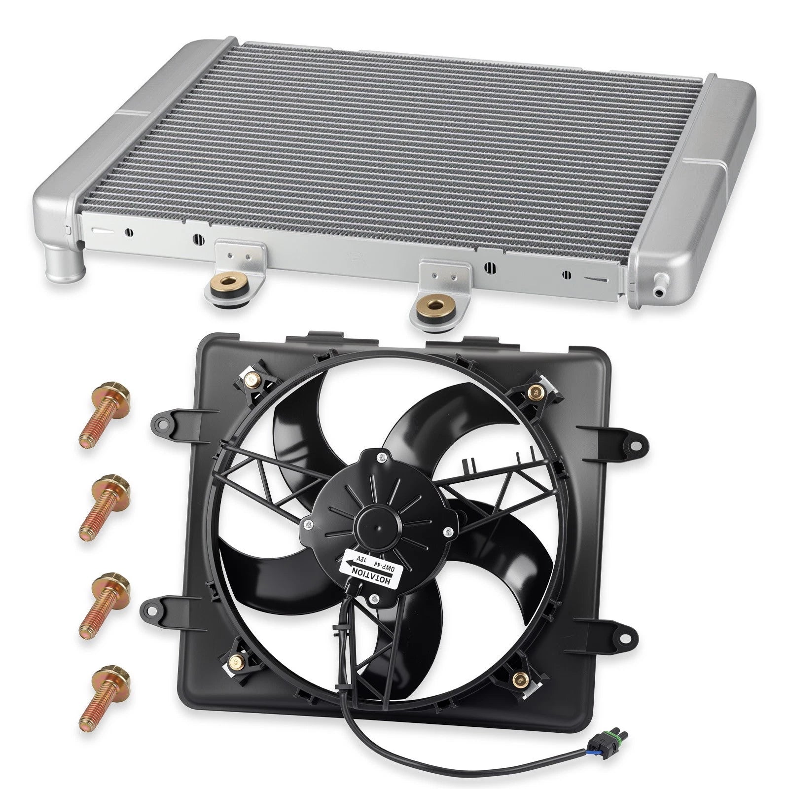 Aluminum Radiator & Cooling Fan for Polaris Sportsman 800 6x6 Big Boss (2009–2014)