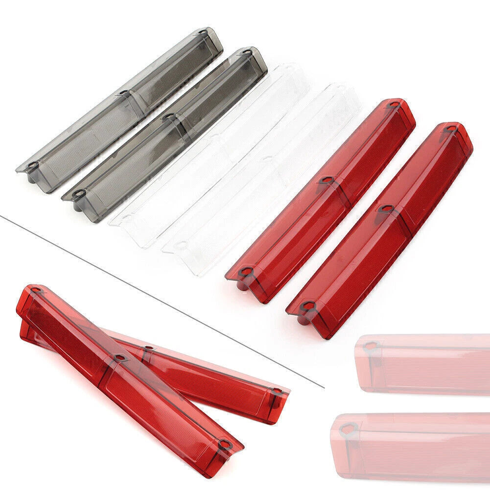 Pair Motor Side Light Lens Covers for Harley Touring FLHTC