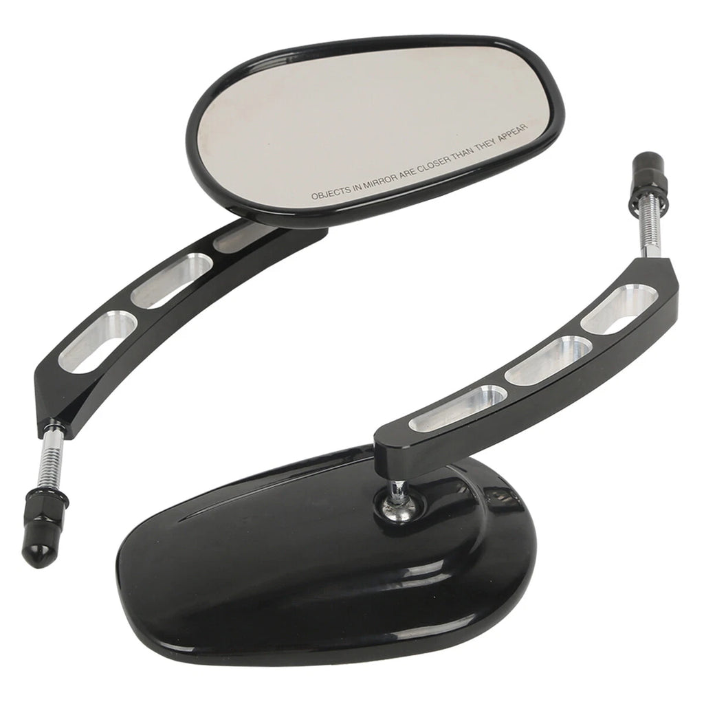 Rear View Mirrors for Harley Softail Slim Dyna FXDF Fat Boy (8mm Thread)