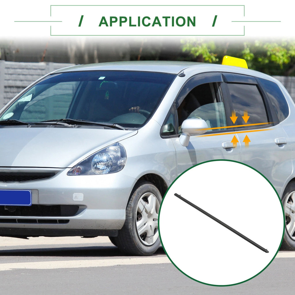 2pcs Front Left Right Weatherstrip Window Seal Replacement for Honda Fit (2007–2014)