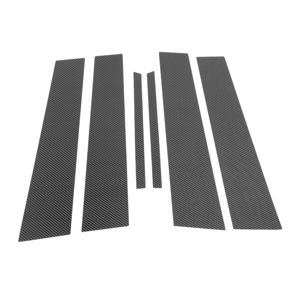 Pillar Window Trim Covers 6 Pcs for Toyota Camry (2006–2011) Black