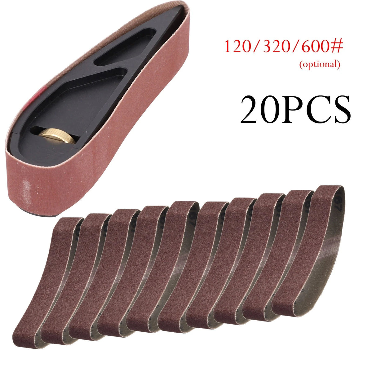 25x330mm Sanding Belts 120 Grit for Polishing Machines