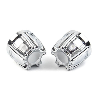 Chrome Front Axle Nut Cap Covers for Harley Dyna Softail Touring XL