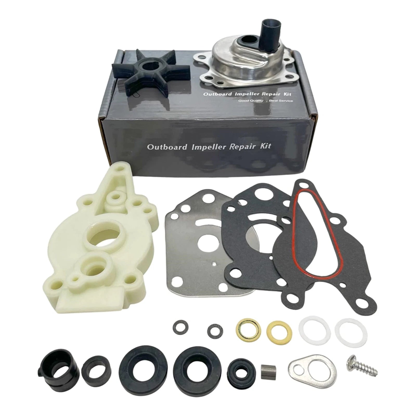 Water Pump Kit for Mercury Mariner 6/8/9.9/15HP (Replaces 46-42089A5, 47-42038-2)