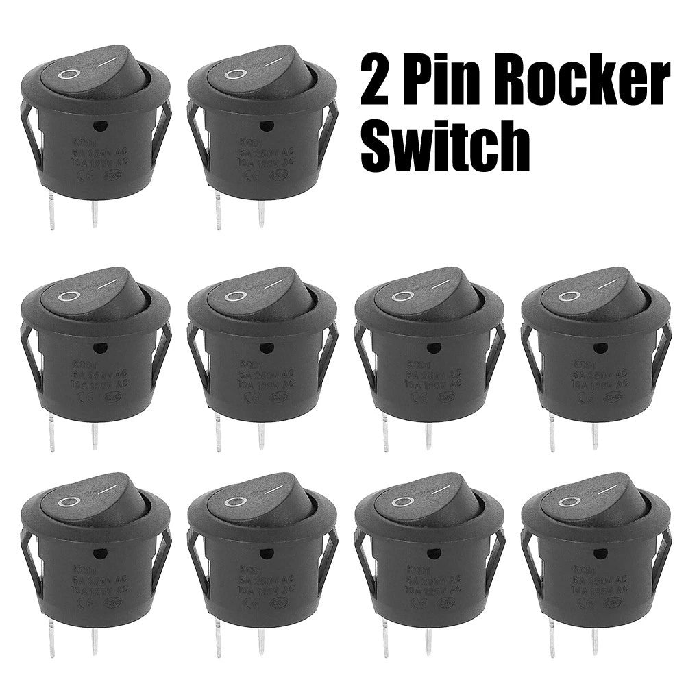 10X Round Rocker Switches for Multiple Uses