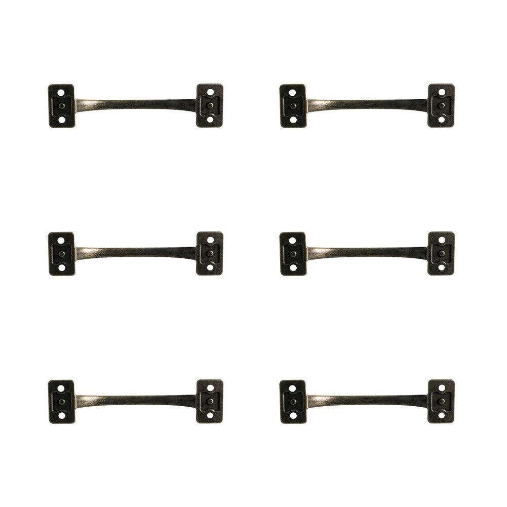 Zinc Alloy Cabinet Pulls Antique Bronze Finish 4-Hole Mount for Wood Doors