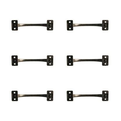 Zinc Alloy Cabinet Pulls Antique Bronze Finish 4-Hole Mount for Wood Doors