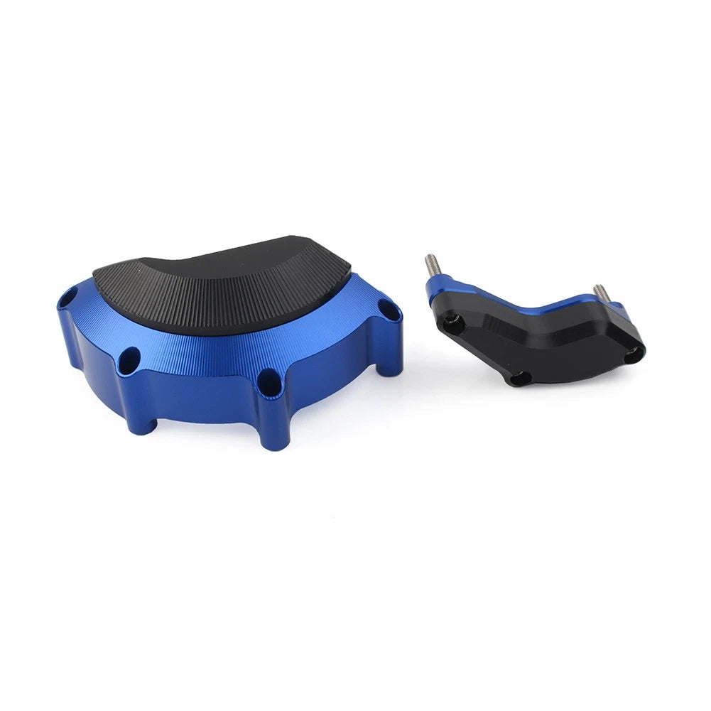 Engine Case Slider Protector Cover for Yamaha R6 (2008–2017) - Blue Aluminum