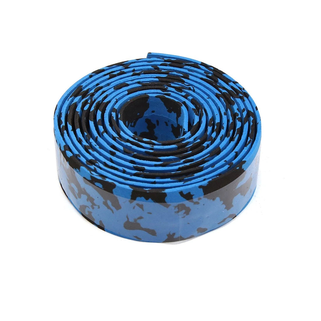 Handlebar Grip Tape Wrap Design Replacement for Bike Blue Black (2 Pcs)