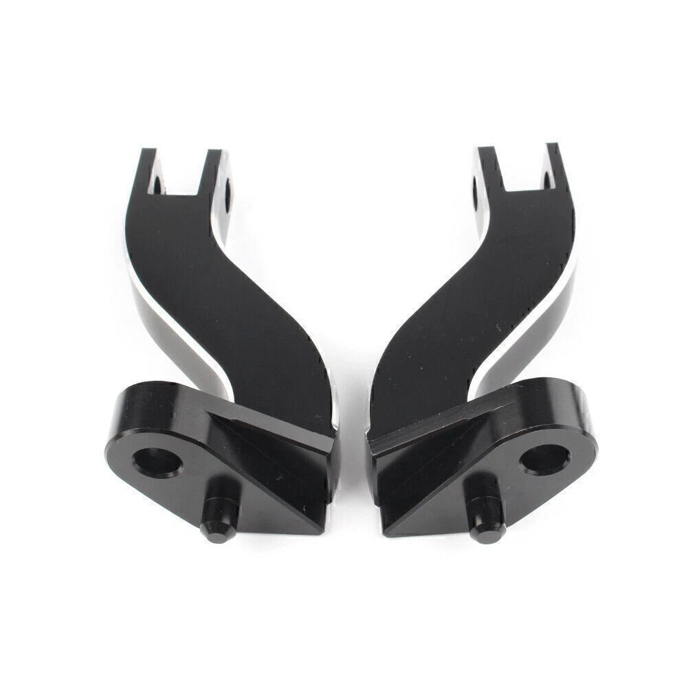 Passenger Rear Foot Pegs Mount for Harley Davidson Touring (1993–2016) Black