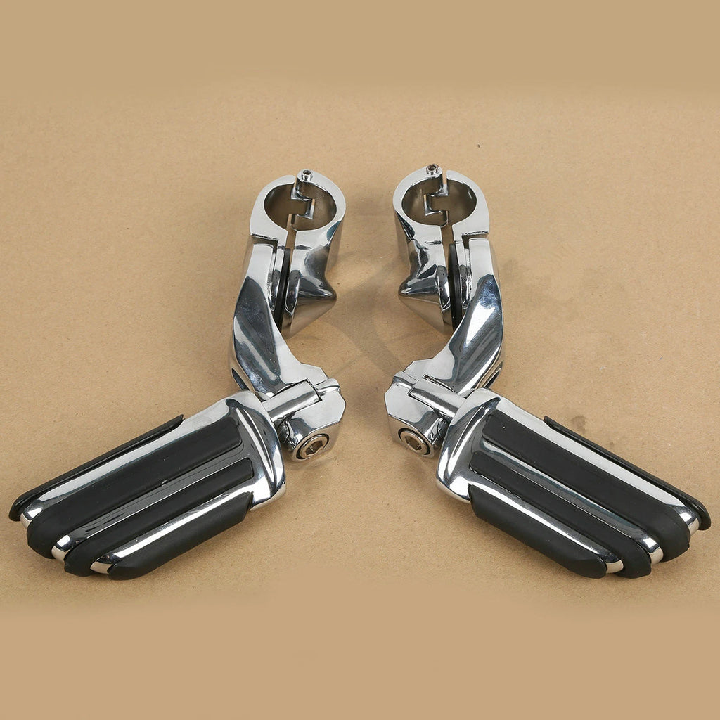 Adjustable Short Angle Highway Footpeg Mount Bracket for Harley (Fits 1 1/4")