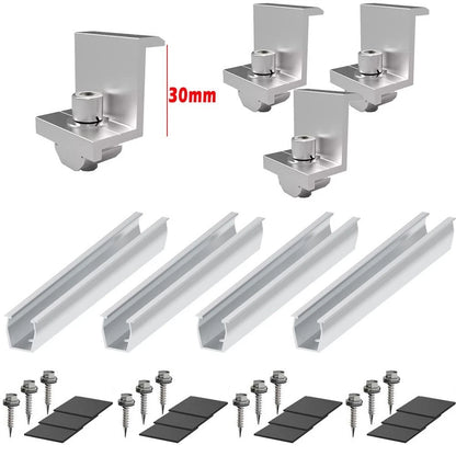 Bracket Rails Clamp for Photovoltaic Roof Solar Panel