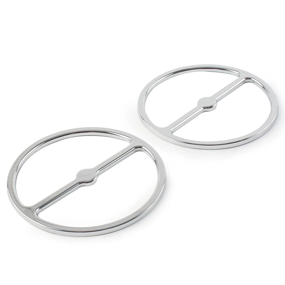 Chrome Speaker Trim Ring Cover Set for Harley Electra Tri Street Glide (2014–2023)