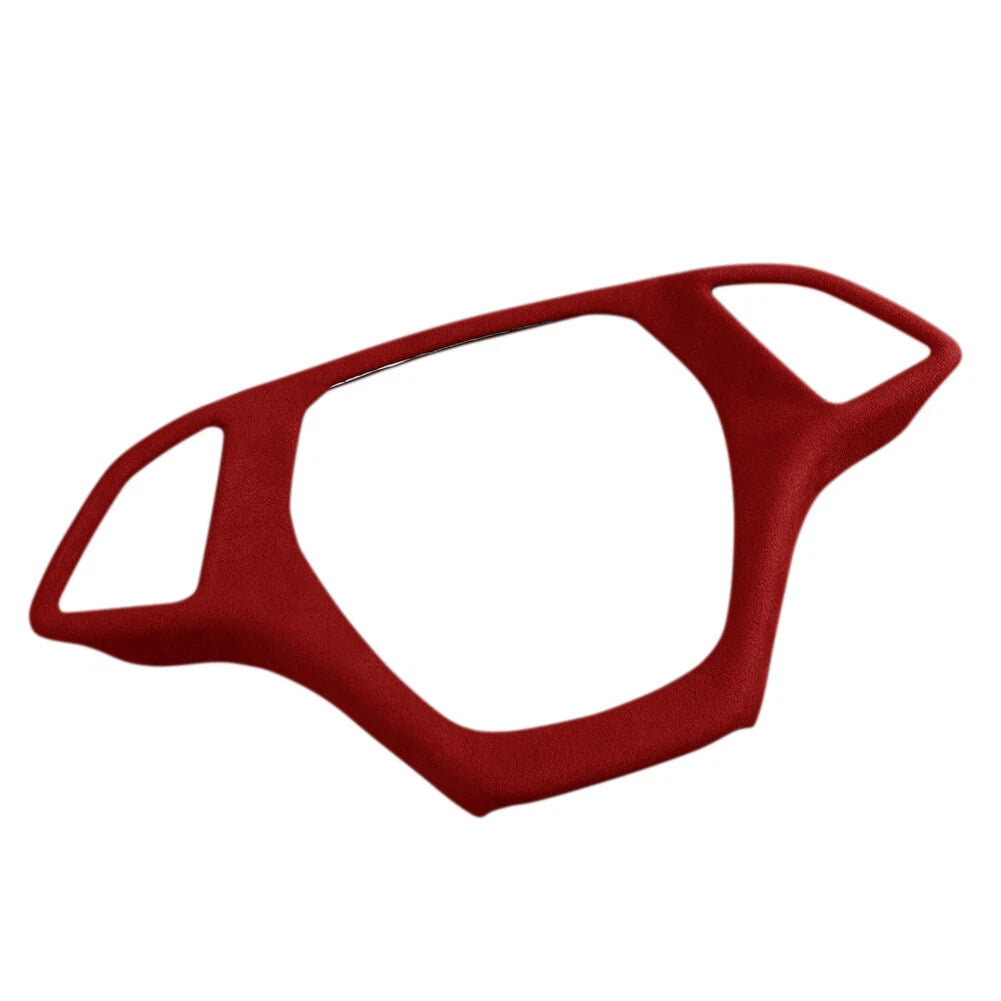 Suede Steering Wheel Cover for Chevrolet Corvette C7 (2014–2019) Wine Red