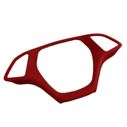Suede Steering Wheel Cover for Chevrolet Corvette C7 (2014–2019) Wine Red