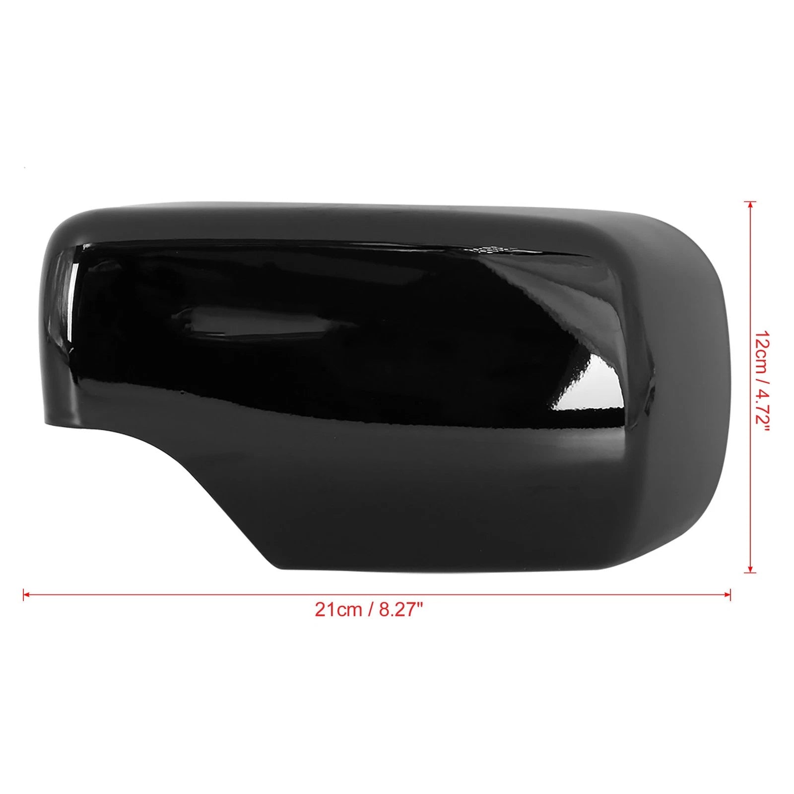 Rear View Mirror Covers Pair Gloss Black for BMW E46 318i 320i (1998–2005)