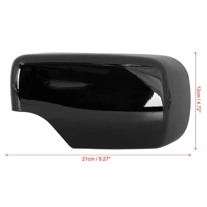Rear View Mirror Covers Pair Gloss Black for BMW E46 318i 320i (1998–2005)