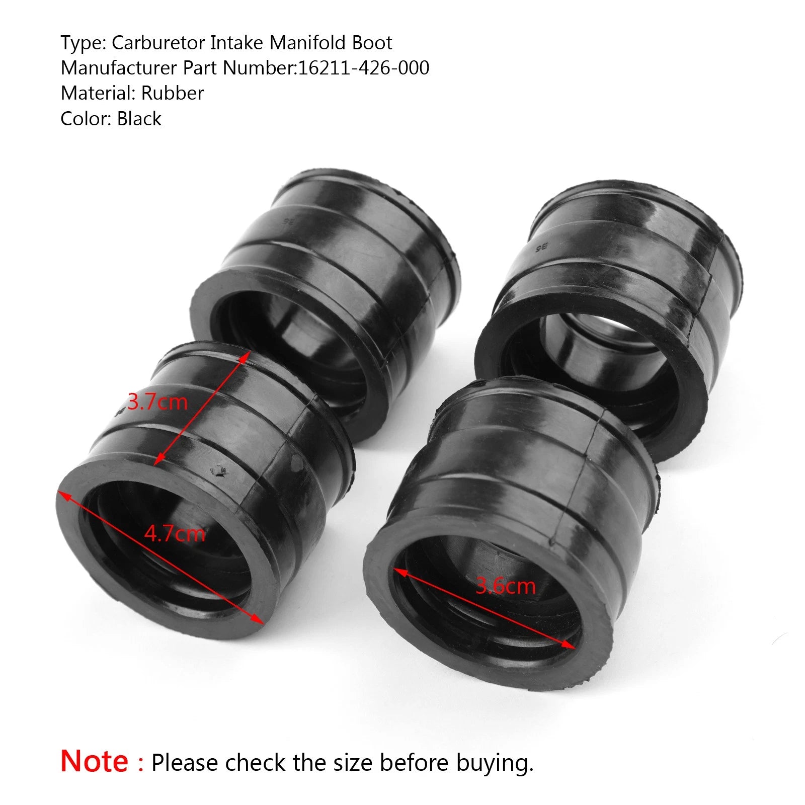 Intake Manifold Carb Insulators for Honda CB650 (1979–1982)