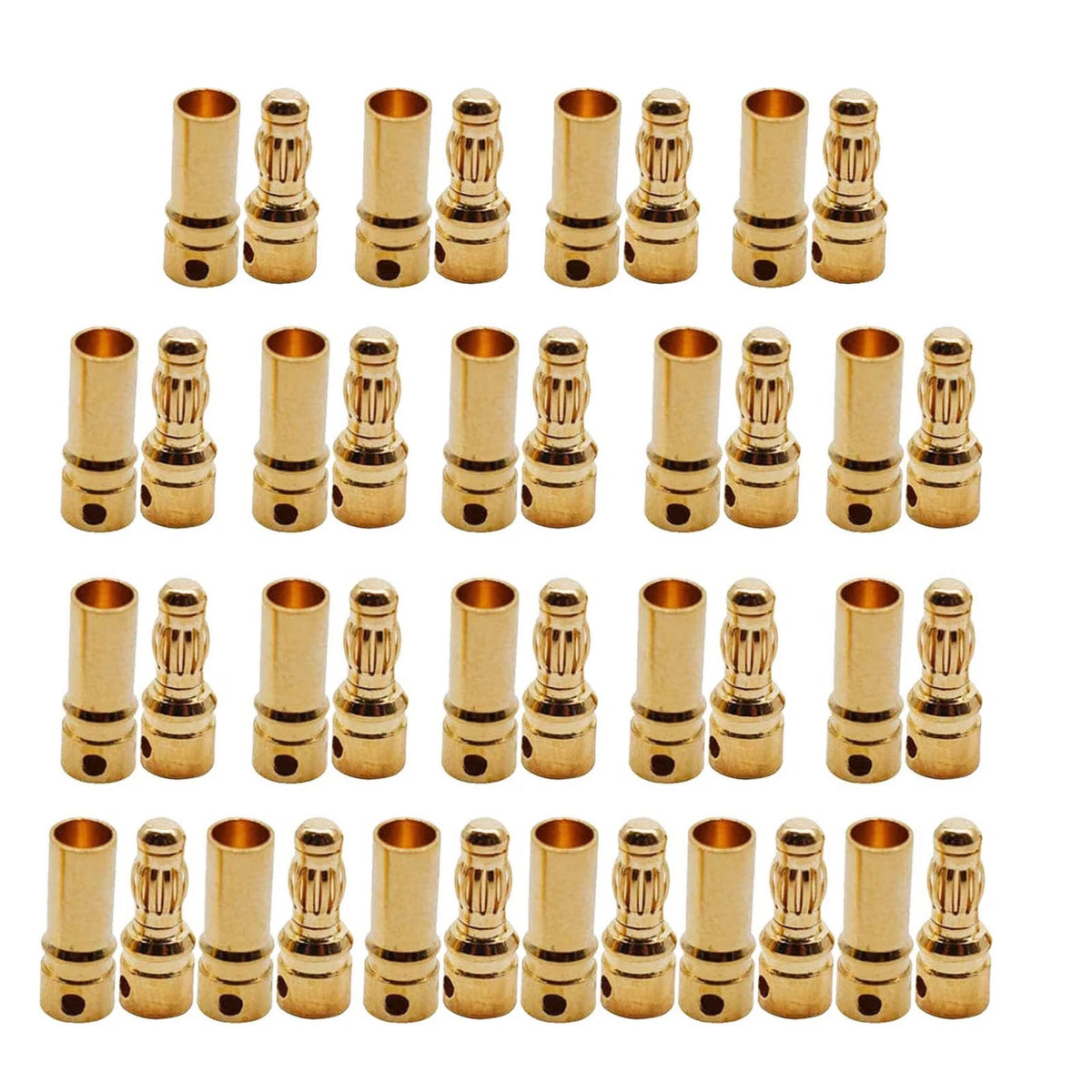 40pcs 3.5mm Gold Bullet Connector Plugs for RC Brushless Motor Battery