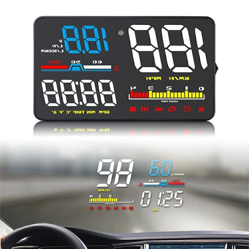 HUD D5000 OBD2 Head Up Display for Universal Vehicles (2010–2023)