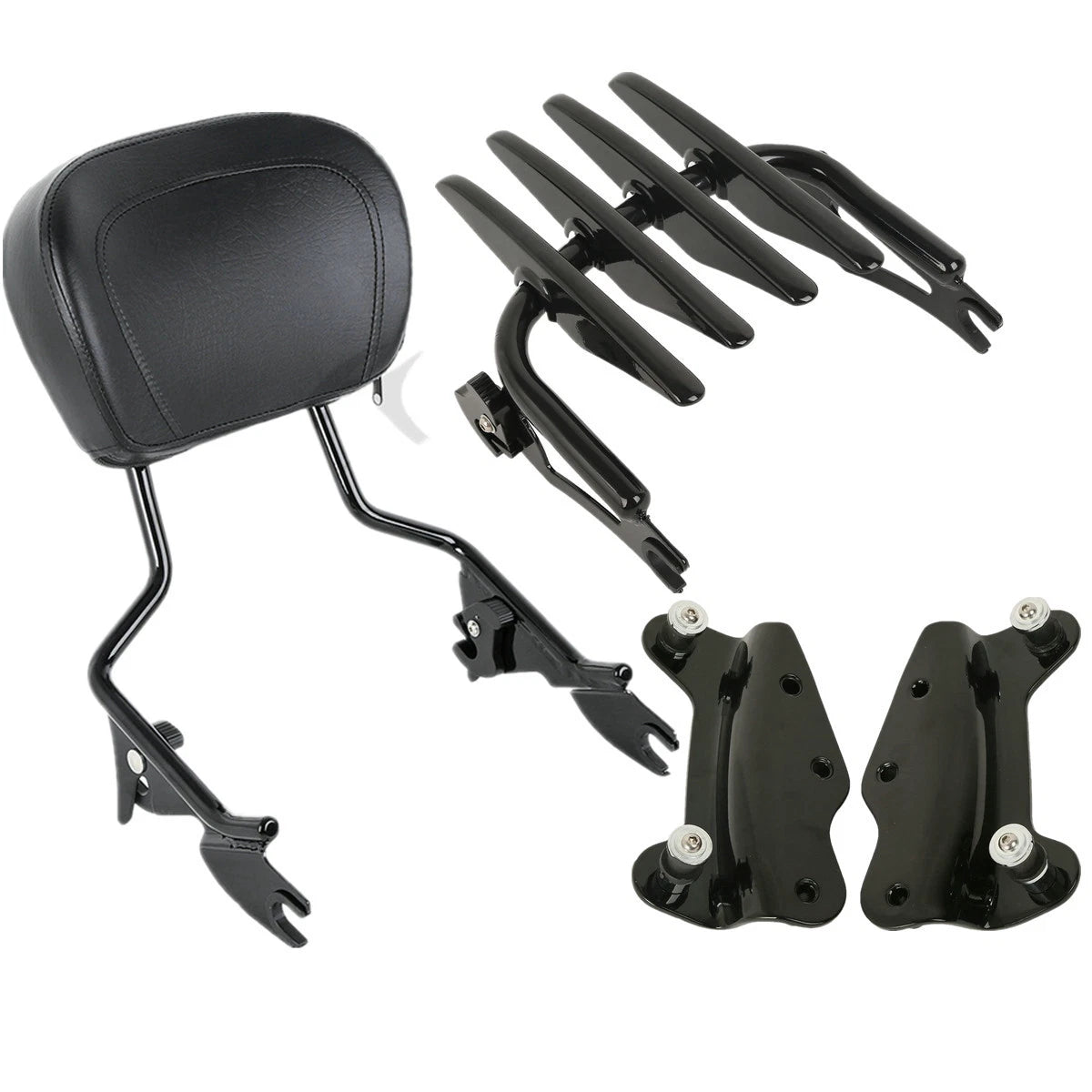 Sissy Bar Backrest & Luggage Rack Docking for Harley Road Glide (2009–2013)