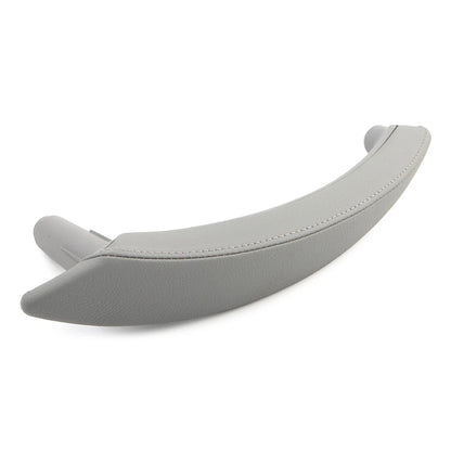 1Pcs Grey Door Trim Pull Handle Left Side Real Leather for BMW X5 X6 (2007–2013)