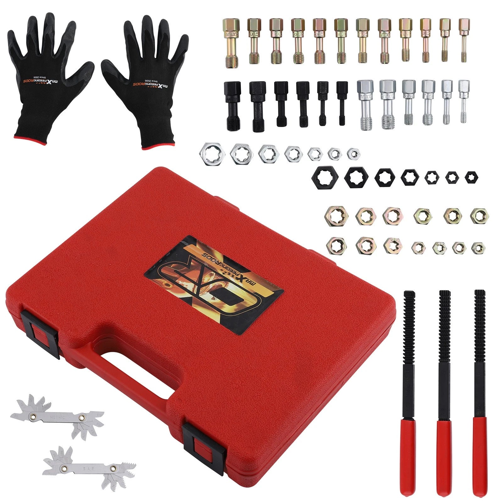 56pcs Thread Restorer Kit for Unc Unf & Metric Threads