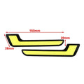 Pair 12V L Shape COB White LED Daytime Running Lights for Car