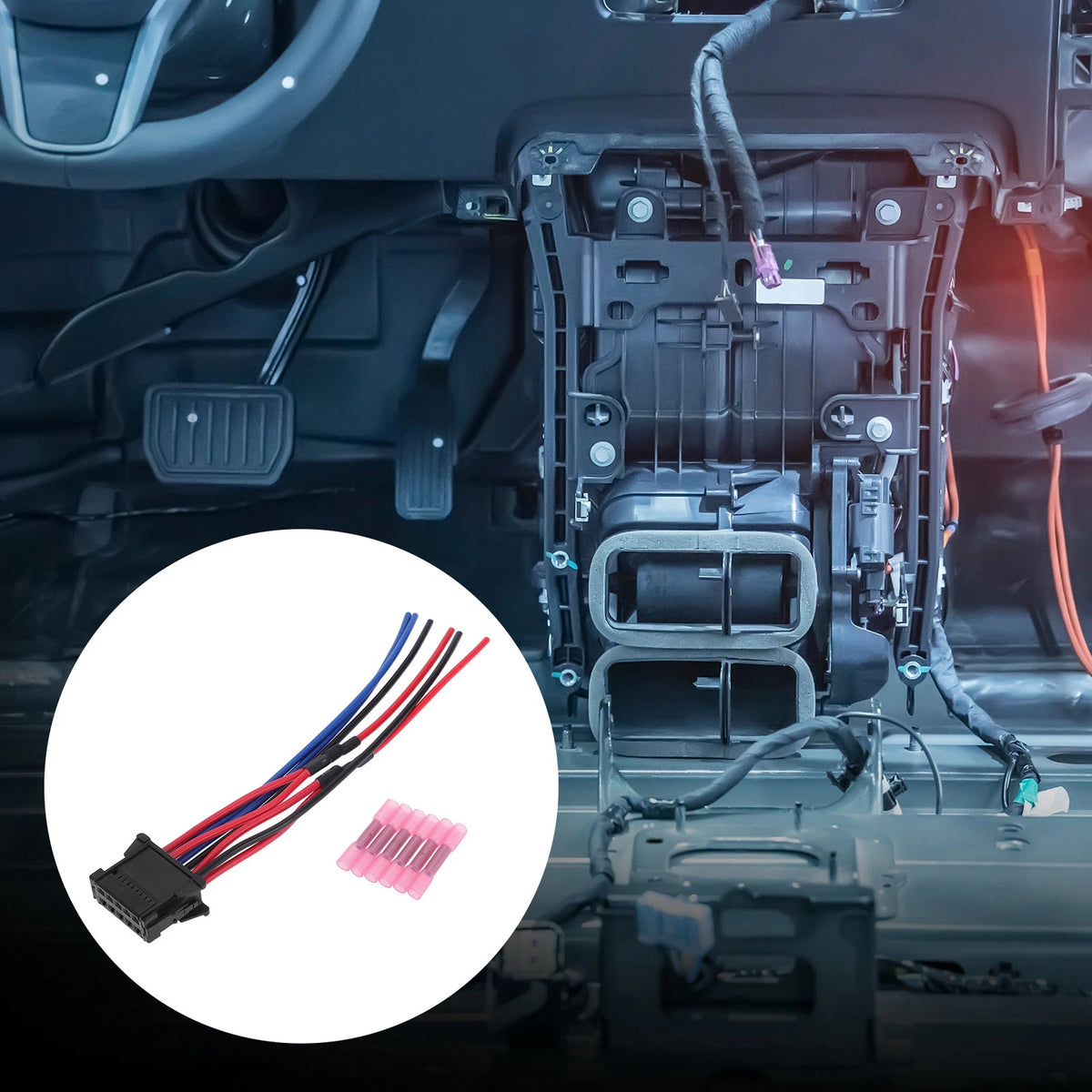 Set of 1 Blower Motor Resistor Cable Connector for Renault Clio (No.8200729298)
