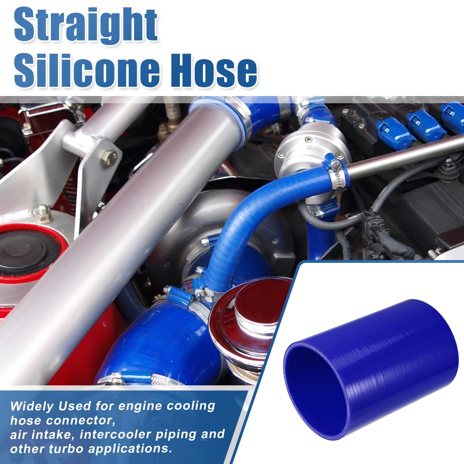 3.75" ID 6" Length Silicone Reducer Hose for Intercooler (Universal)