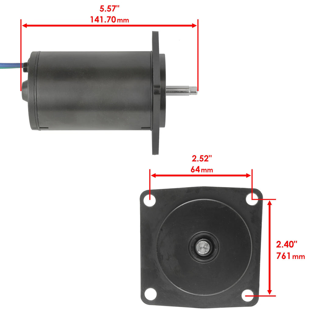 Tilt Trim Motor for Yamaha (12 Volt, 2 Wire, 67F-43880-00-00, API PT615NM)
