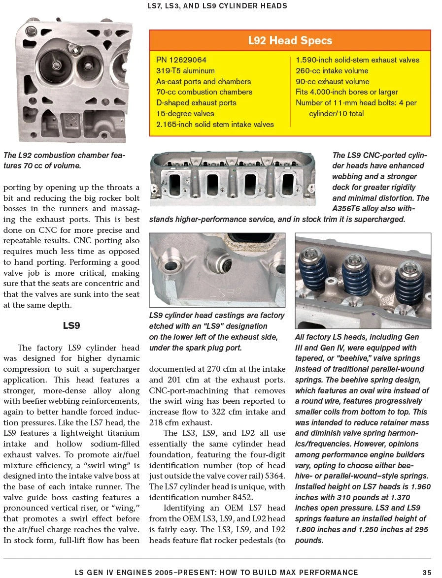 Ls Engine Gen IV Build Max Performance Manual for Camaro Corvette (2002–2015)