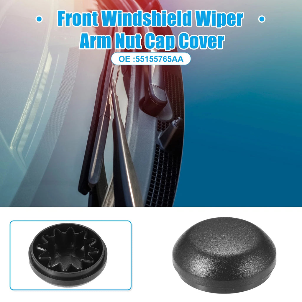 2pcs Wiper Arm Nut Cover Cap for Jeep Compass (2017–2022)