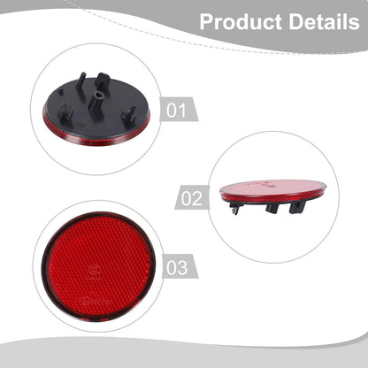 Rear Bumper Round Reflectors for Nissan QASHQAI (2007–2015)