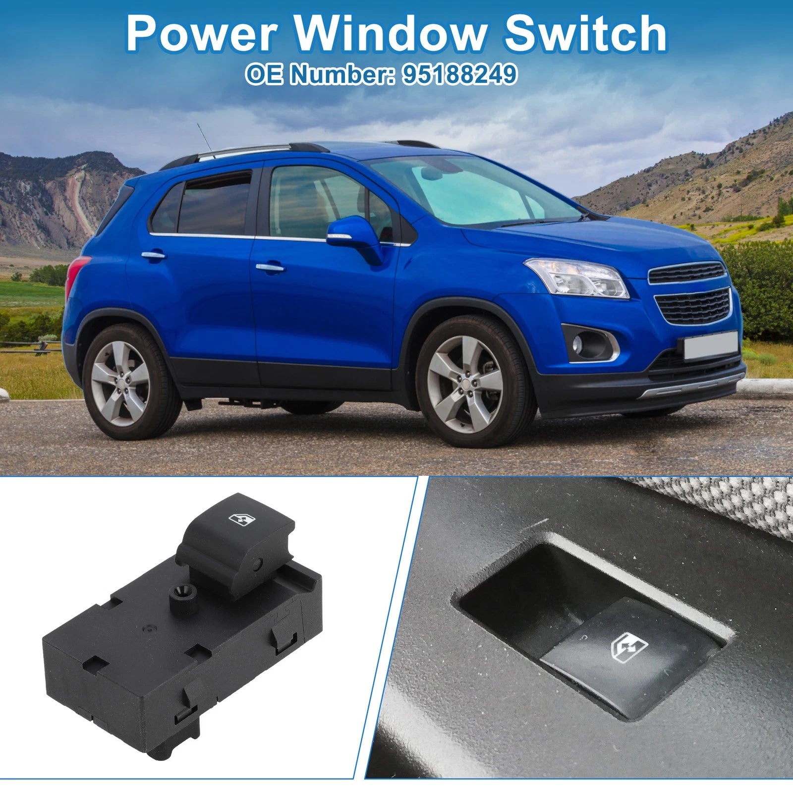 Rear Side Power Window Switch Replacement for Chevrolet Sonic Trax (2013–2016)
