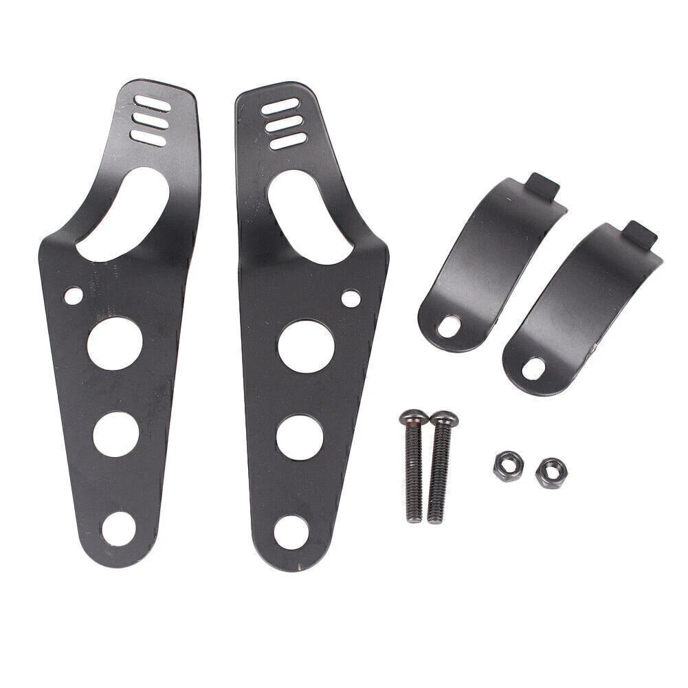 Head Lamp Holder Headlight Mounting Brackets Fork Kit for Suzuki Harley