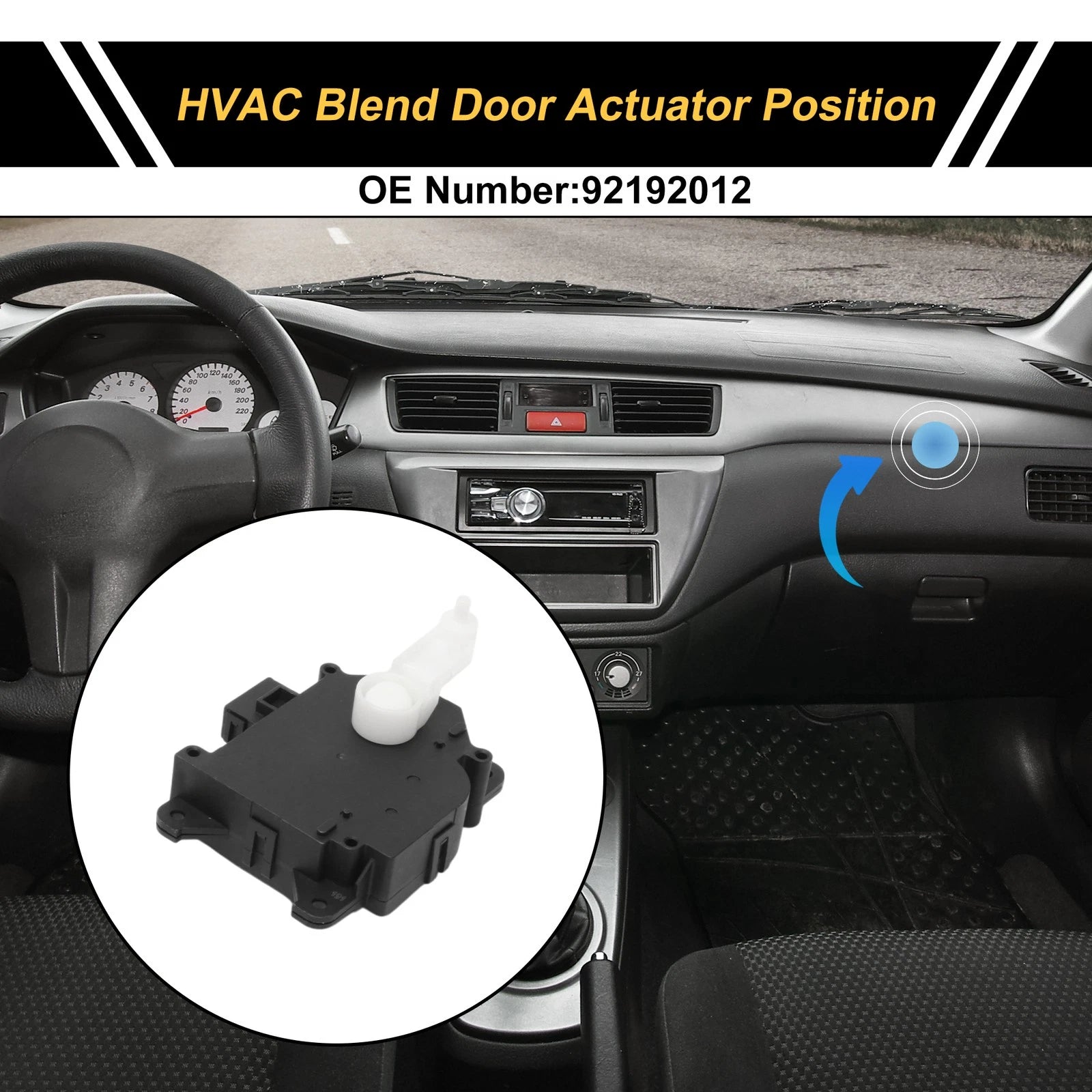 HVAC Heater Blend Door Actuator Replacement for Chevrolet Caprice (2012–2017)
