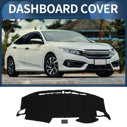 Dashboard Dash Cover Mat Replacement for Honda Civic R FK7 (2017–2024) Black
