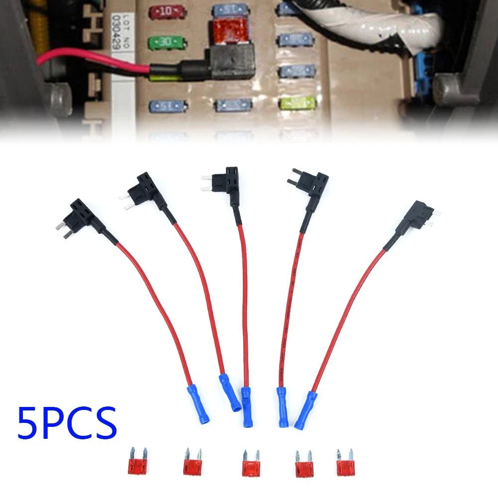 Mini Blade Fuse Holders for Universal Applications (AUX, Splice, Back Tap)