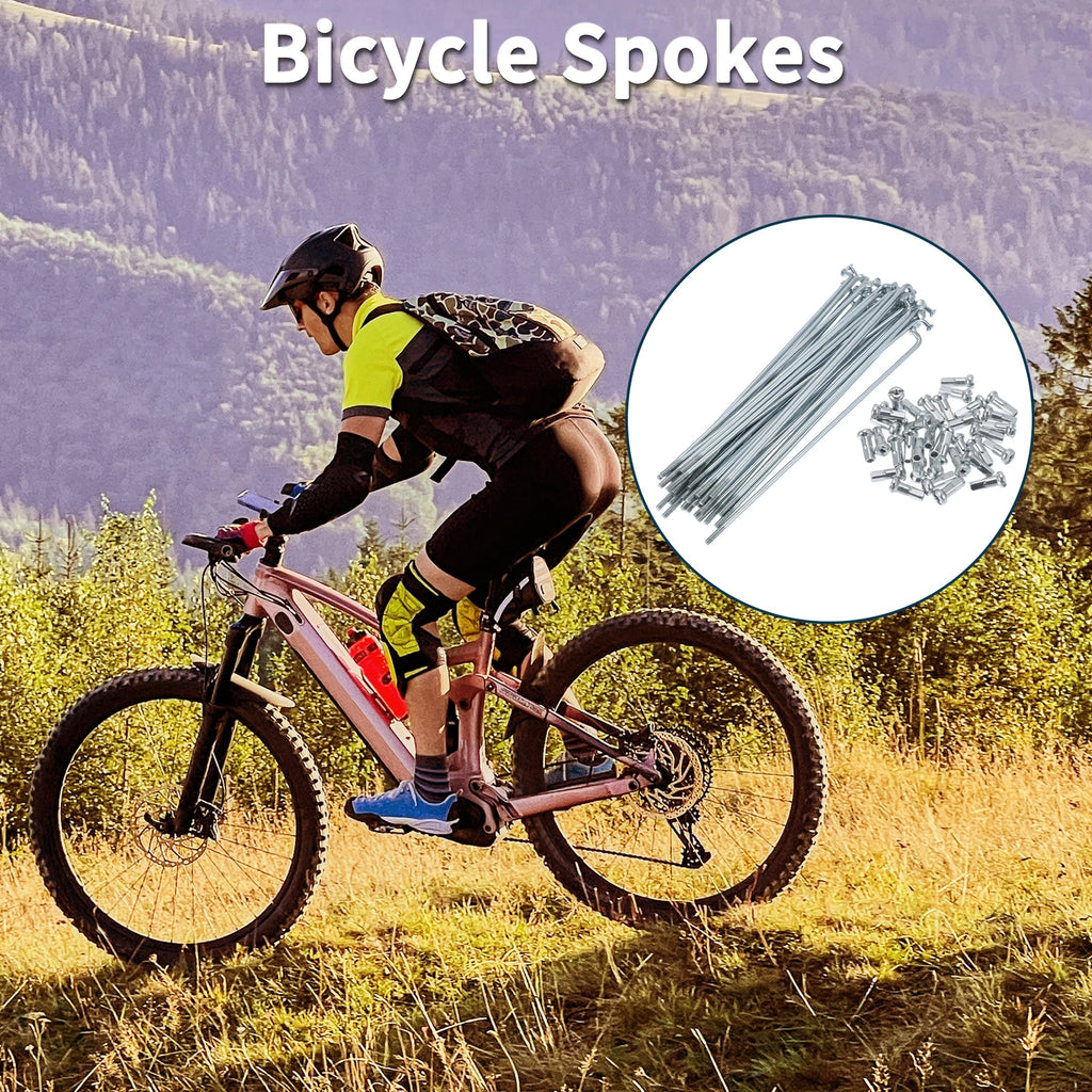 Bicycle Spokes Nipple Set 13G 127mm Steel Galvanized Universal (45)