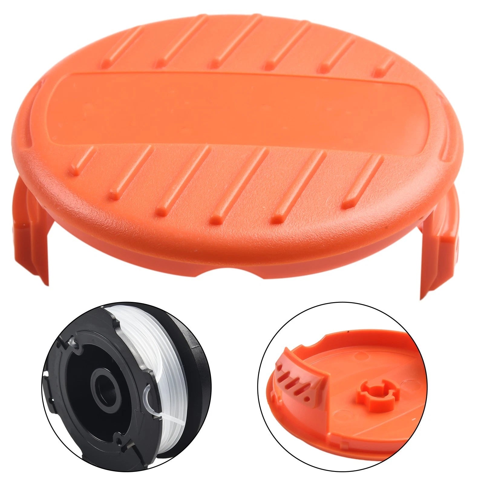 4X Trimmer Spool & Cap Spring for Black & Decker GH400, GH500