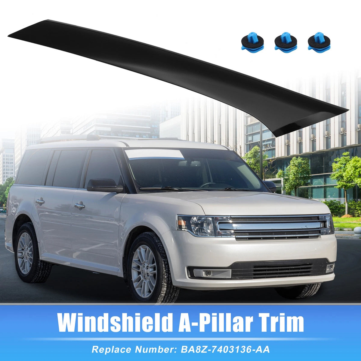 Right Windshield A-Pillar Trim Panel for Ford Flex (2009–2019) BA8Z-7403136-A