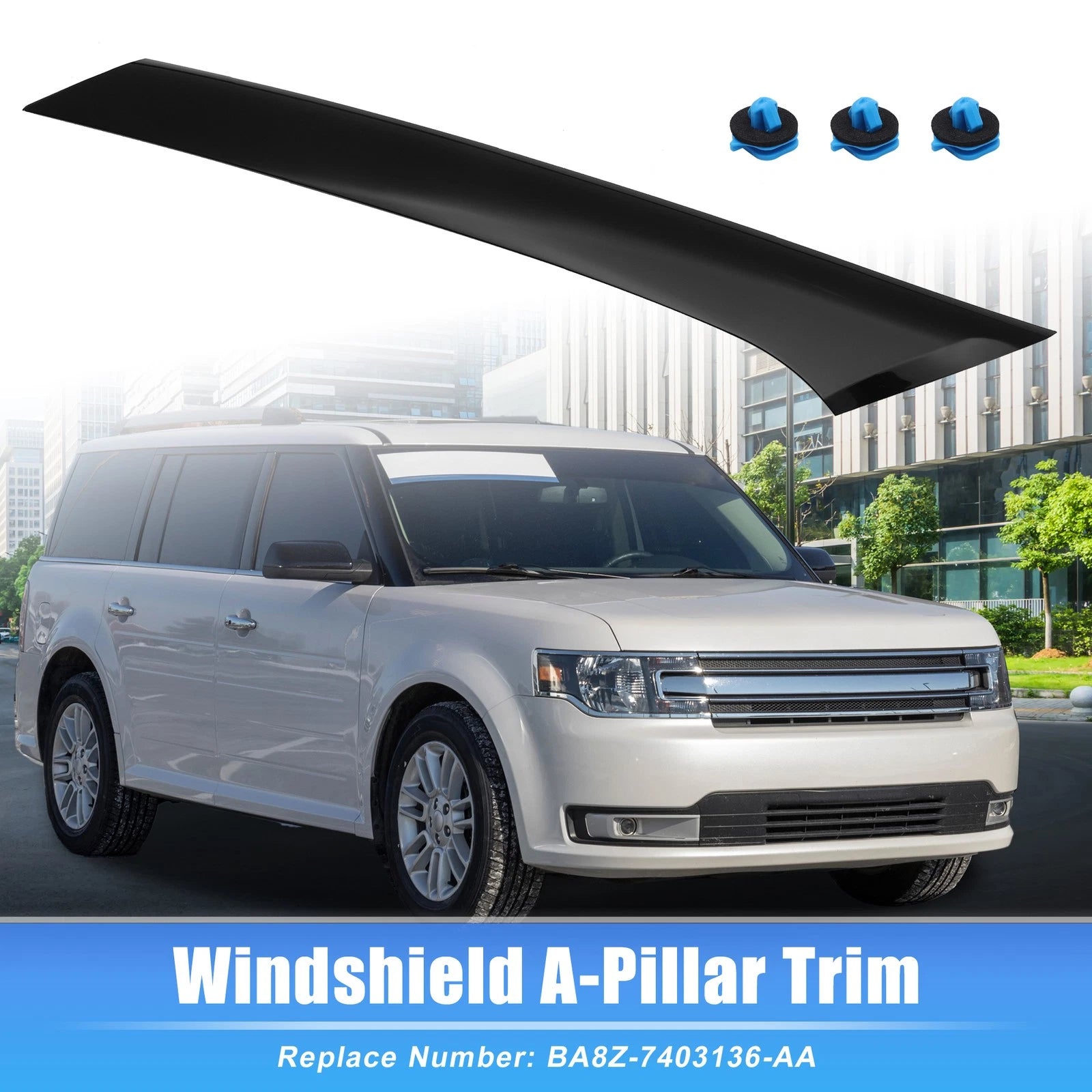 Right Windshield A-Pillar Trim Panel for Ford Flex (2009–2019) BA8Z-7403136-A