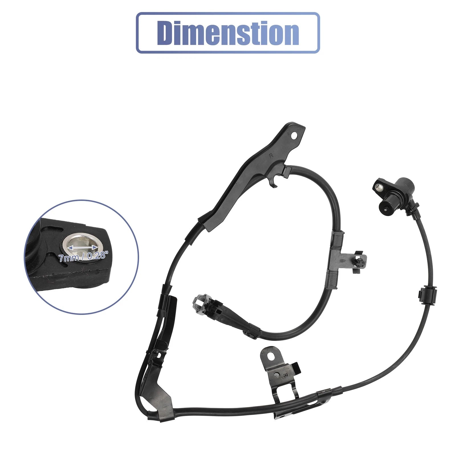 ABS Wheel Speed Sensor Front Right Replacement for Toyota Sequoia (2001–2007)