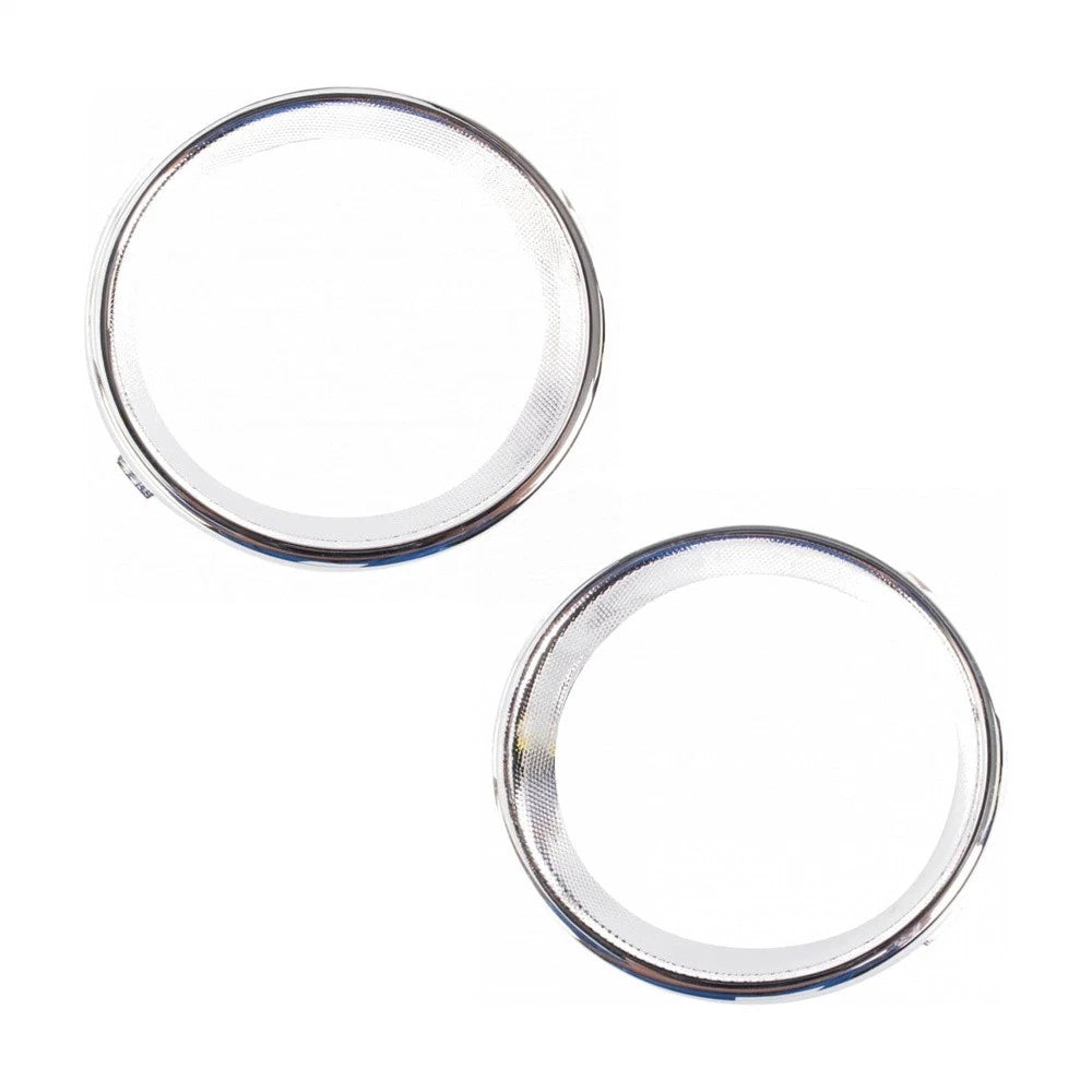 Pair Front Fog Light Bezel Kit Chrome for Lexus RX350 RX450h (2013–2015) 81481-0E120