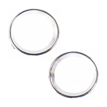 Pair Front Fog Light Bezel Kit Chrome for Lexus RX350 RX450h (2013–2015) 81481-0E120