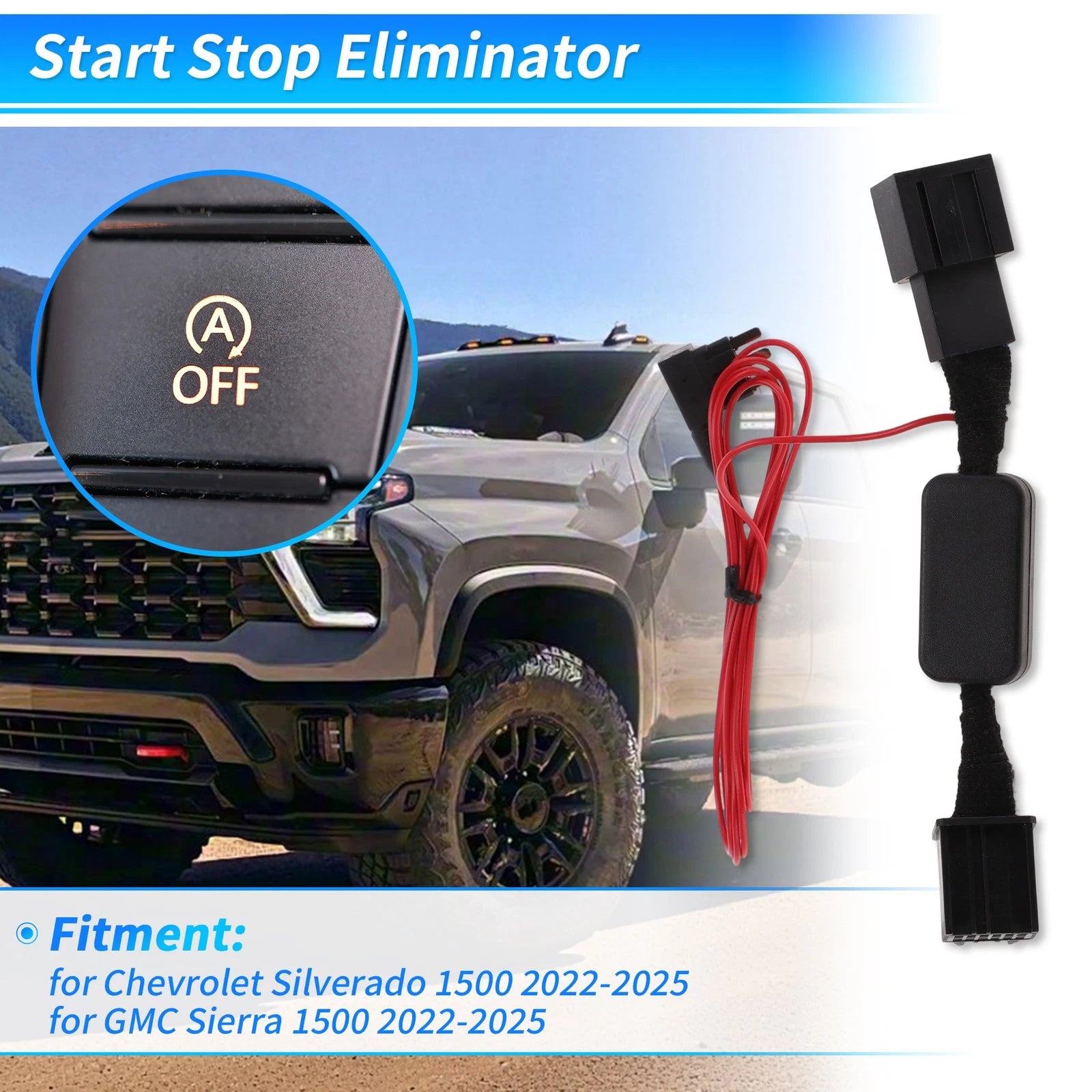 Auto Start Stop Eliminator for Chevrolet Silverado 1500 GMC Sierra 1500 (2014–2019)