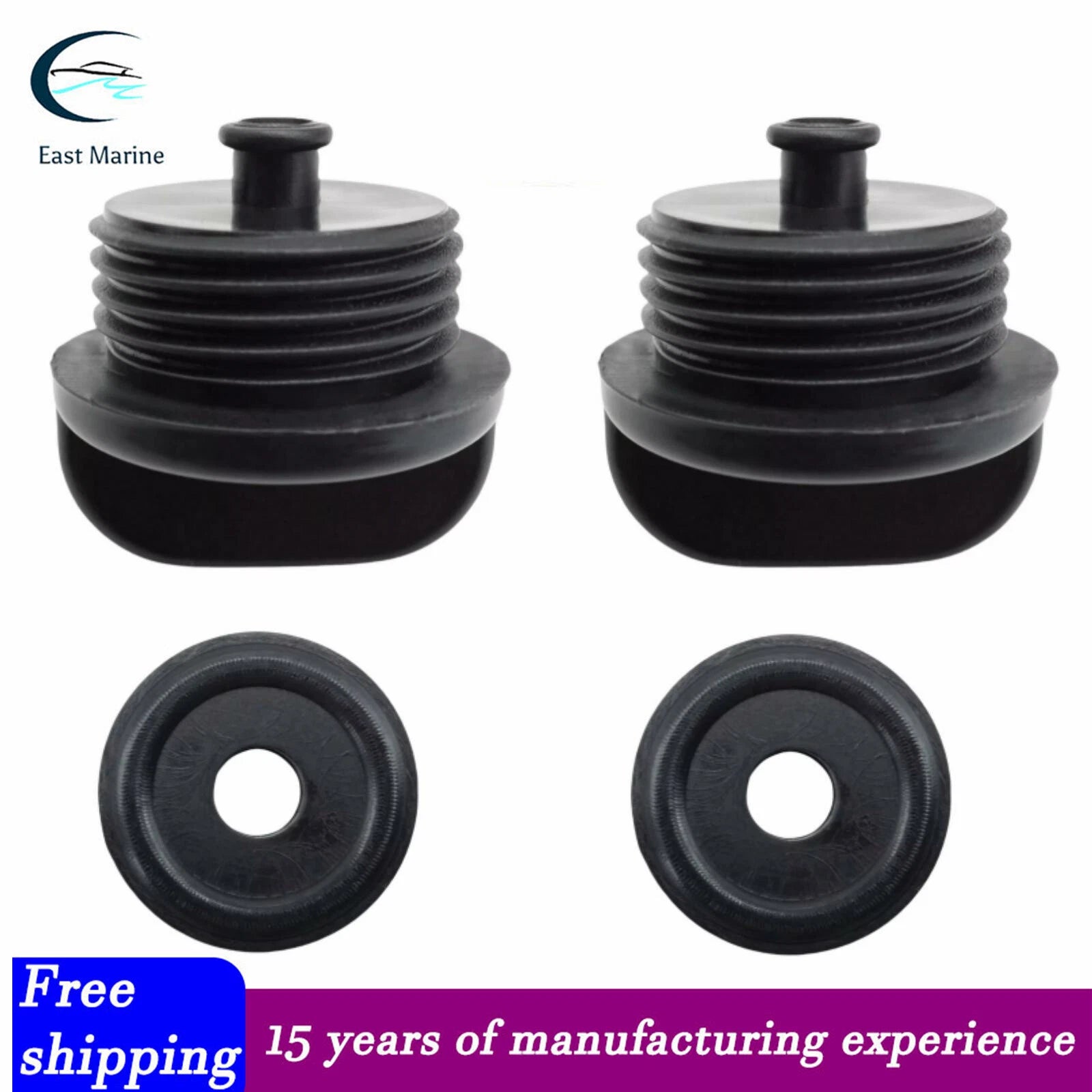 2X Marine Flush Plug for Suzuki 8hp 9.9hp 15hp 200 225 250 300 HP (1990–2023) 17913-93J00