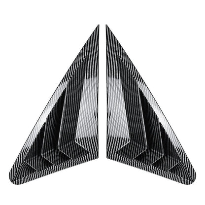 Carbon Look Rear Window Louver Shutter Cover for Audi A3 S3 RS3 (2014–2020)